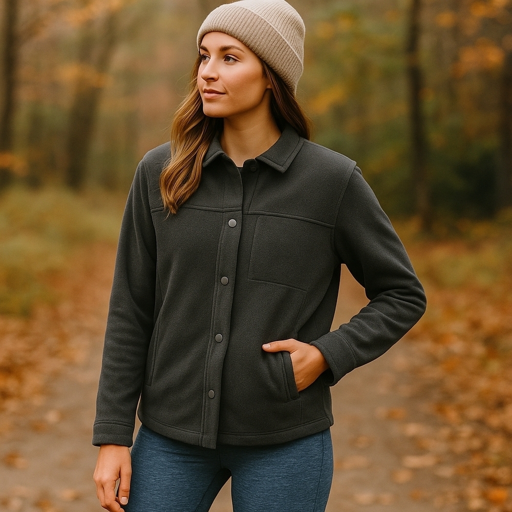 Free Assembly Women’s Gray Shacket Size 18 – NWT